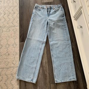 American Eagle low rise wide leg jeans